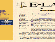 Tablet Screenshot of e-law.bc.ca